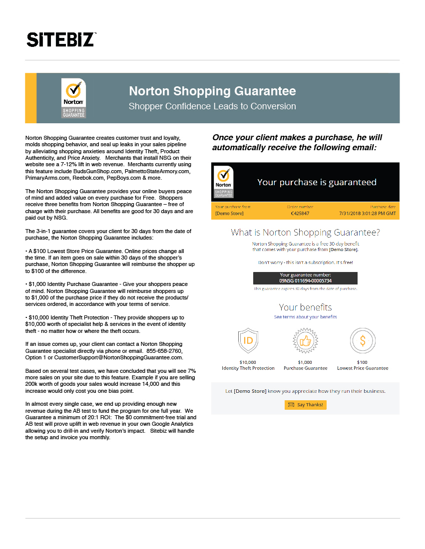 Commerce software sales enablement page