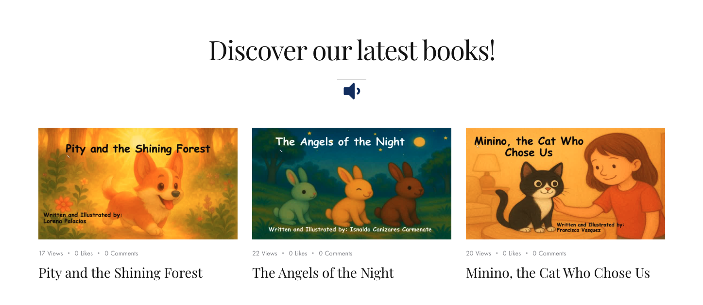 New and featured books discovery section